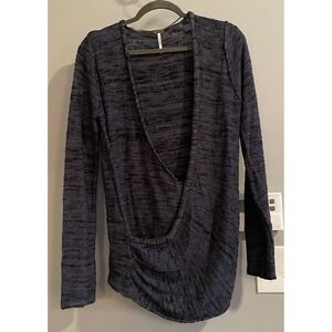 Free People Sweater Wrap Front Drape Pullover Womens Size‎ Medium